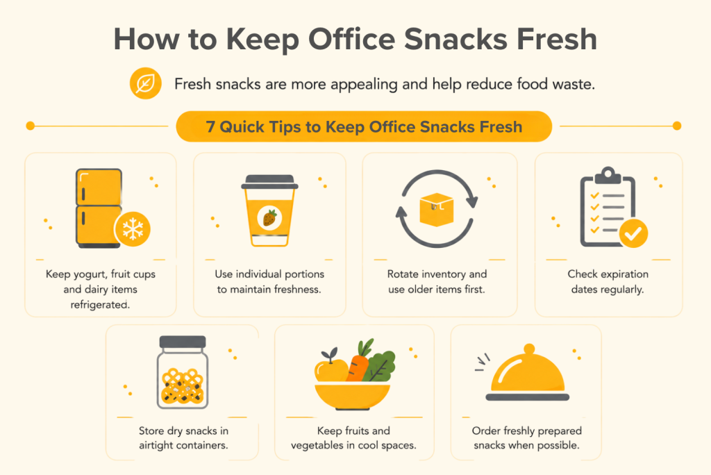 ways to keep office snacks fresh