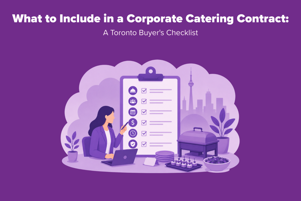 what to include in a corporate catering contract