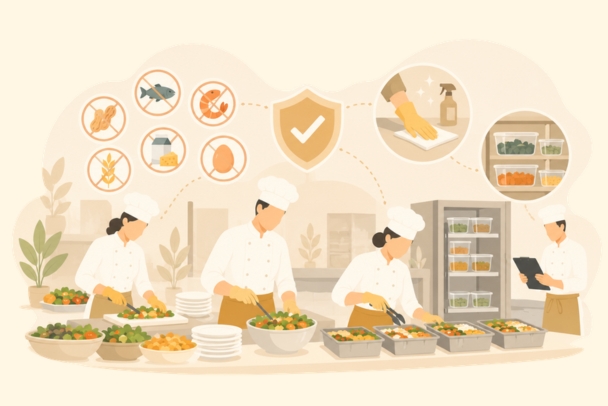 explaining how toronto catering companies handles allergens